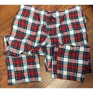 Old Navy Flannel Bottoms  XL Red,Green   100% Cotton